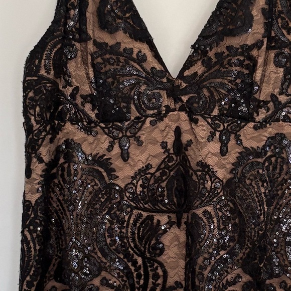 Sequin Lace Mini Dress - Free People - Picture 3 of 5